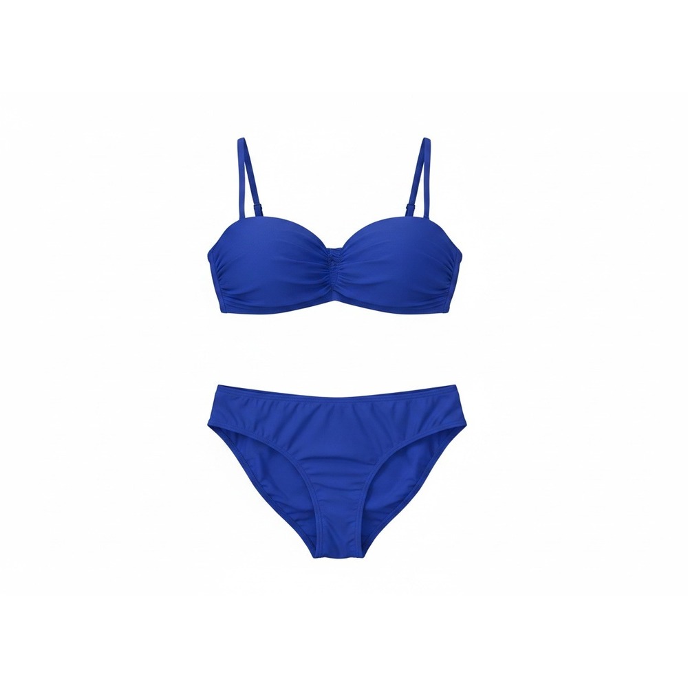 Choice by Bluewave Royal Blue Two Piece Bikini Set Ruched Sweetheart F31219 XL